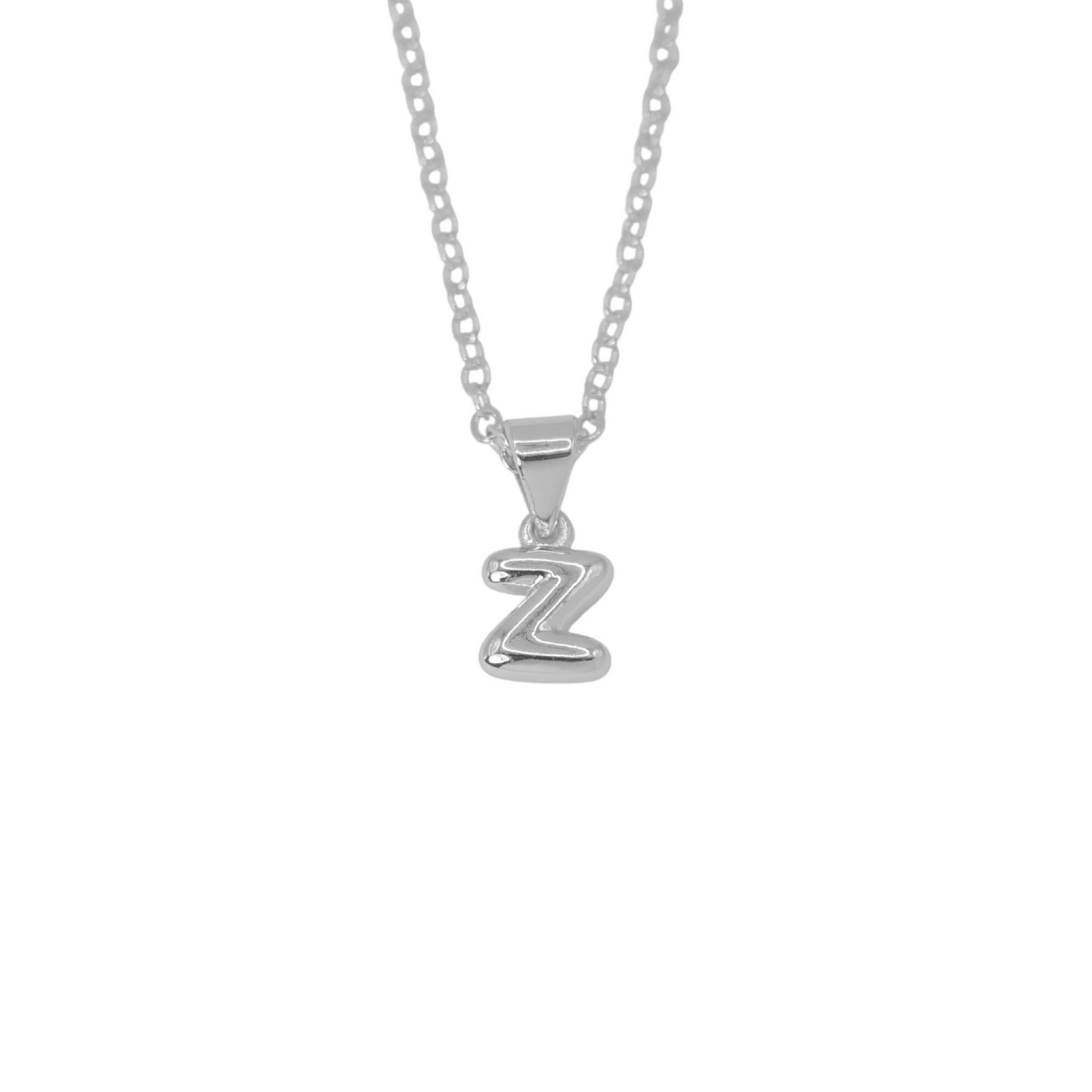 Collar Inicial Bold Plateado