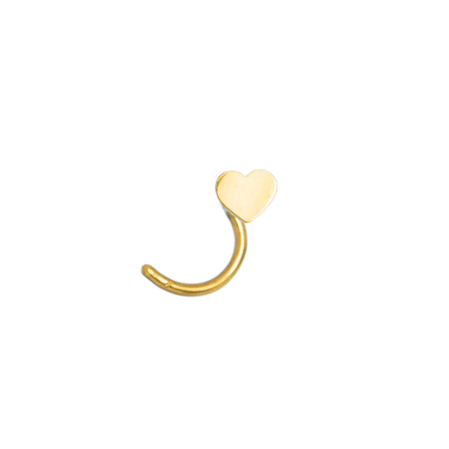 Tragus Dorado Corazón Liso