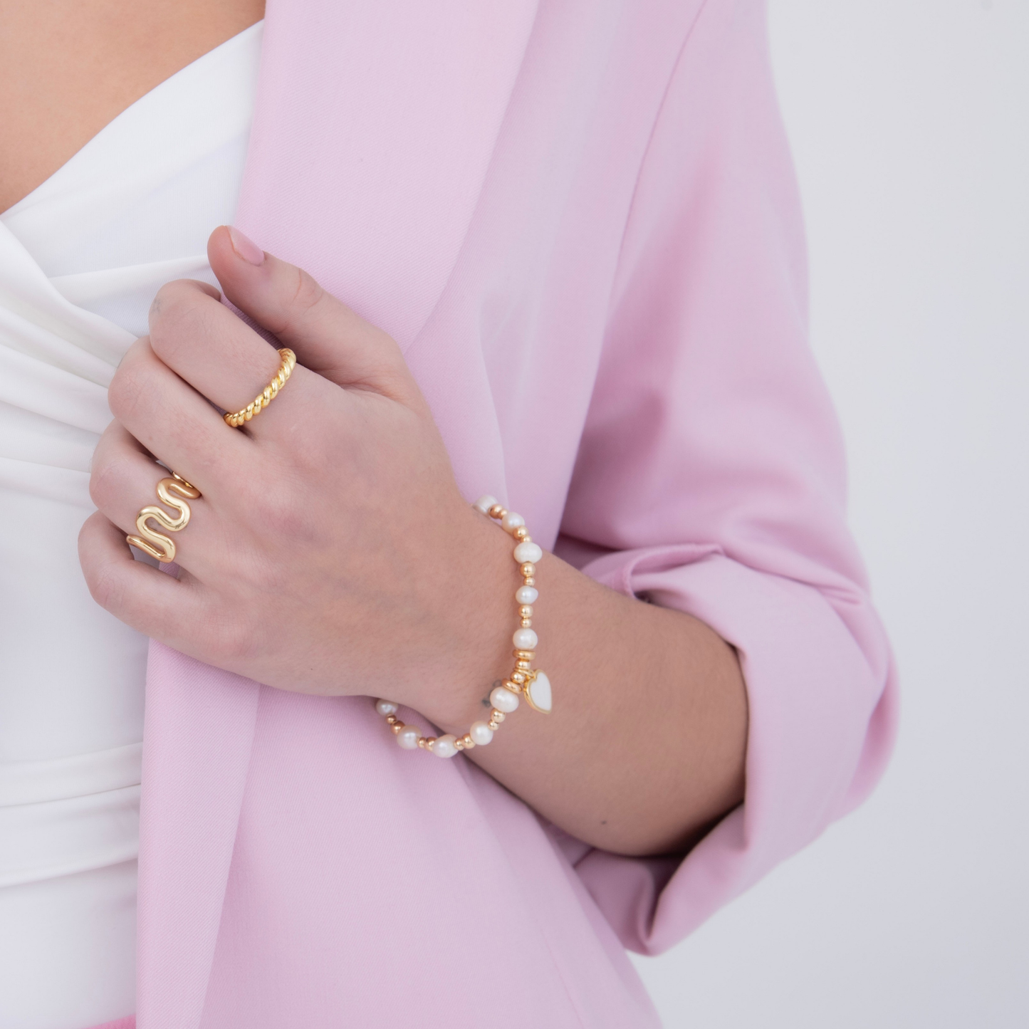 Anillo Dorado Ondas