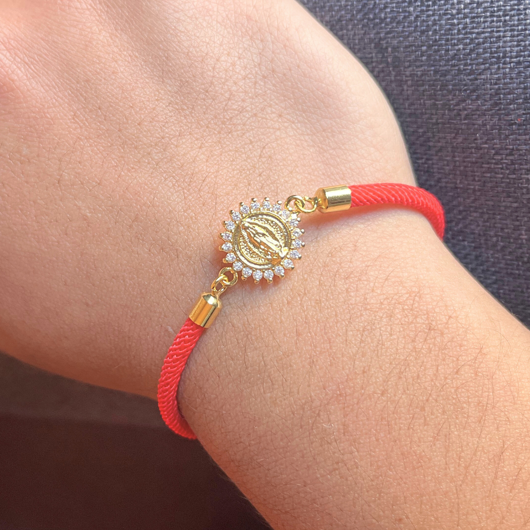 Pulsera Virgencita Rojo