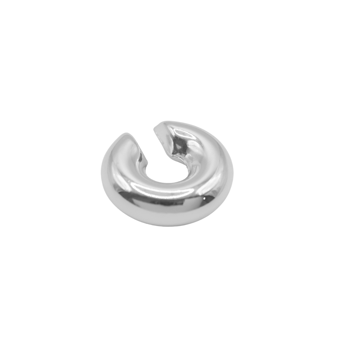 Ear Cuff Súper Chunky Plateado