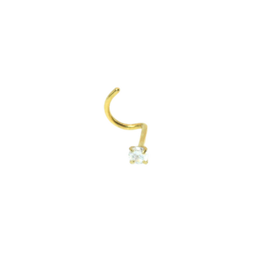 Tragus Dorado Circonia Círculo Grande