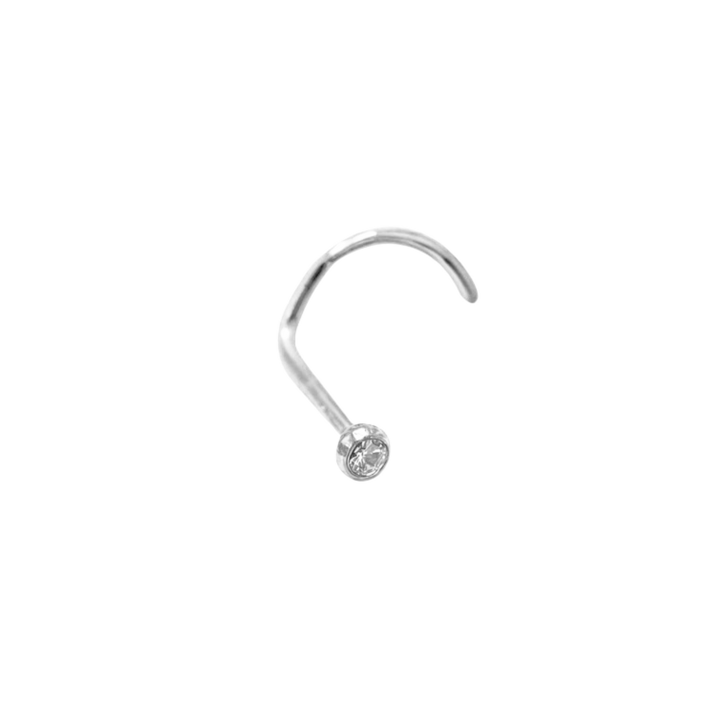 Tragus Plateado Bisel