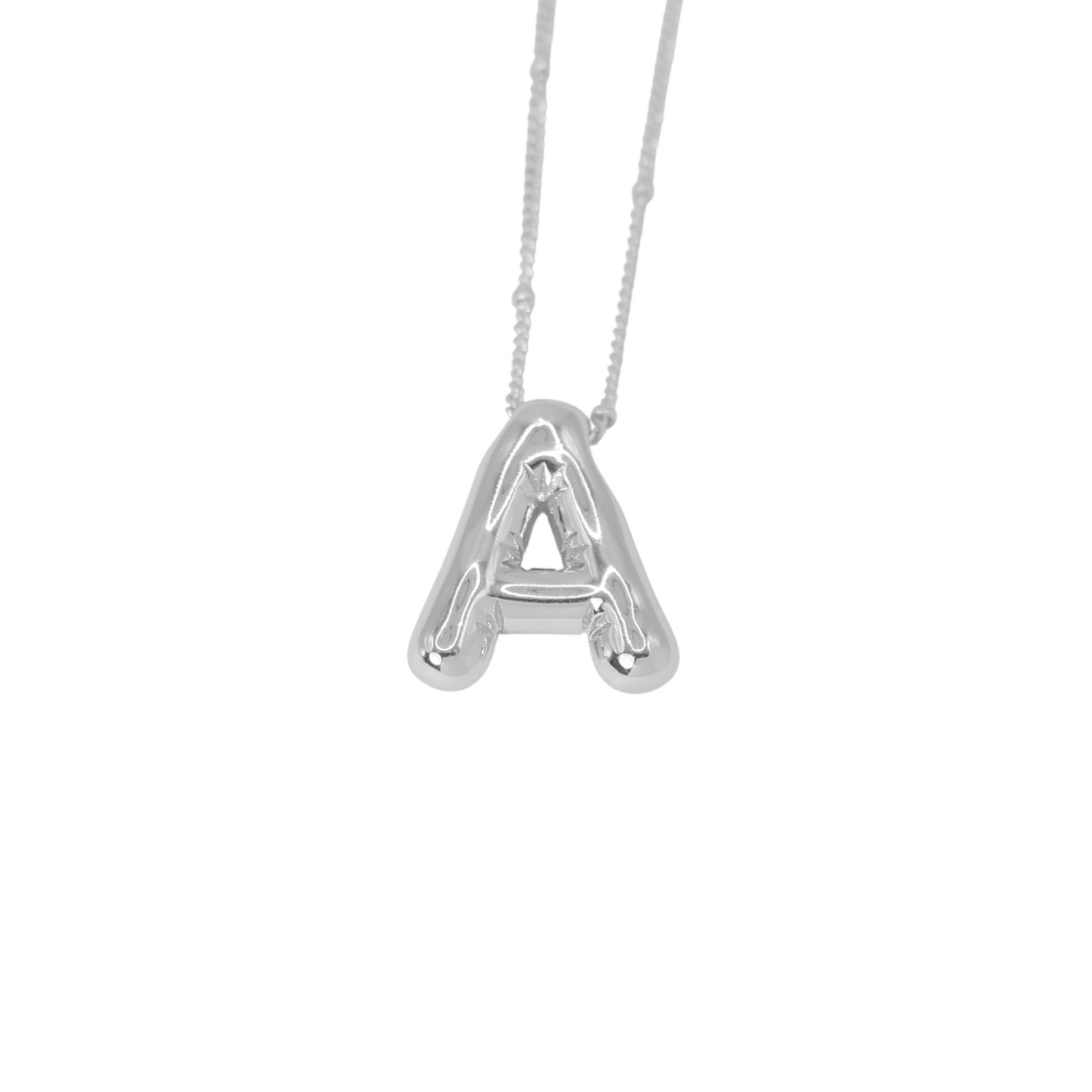 Collar Inicial Big Plateado