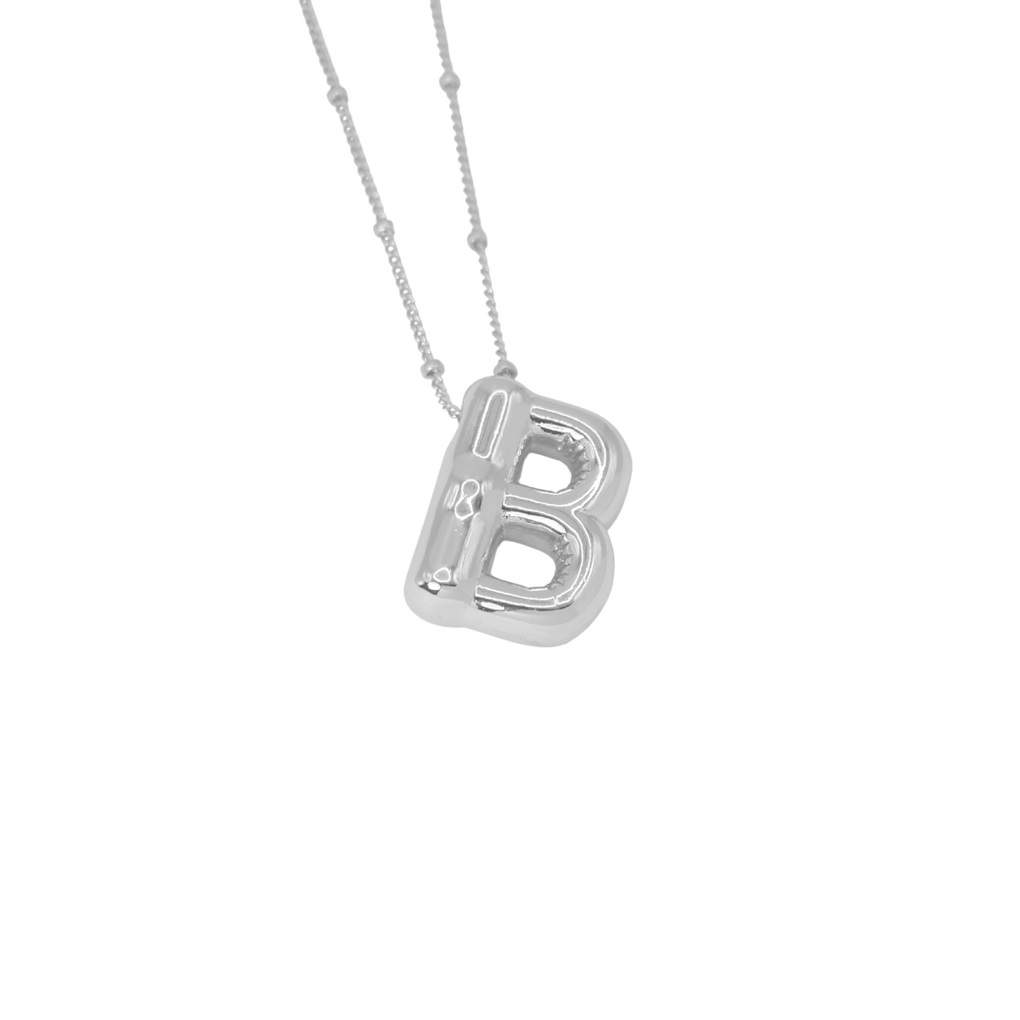 Collar Inicial Big Plateado
