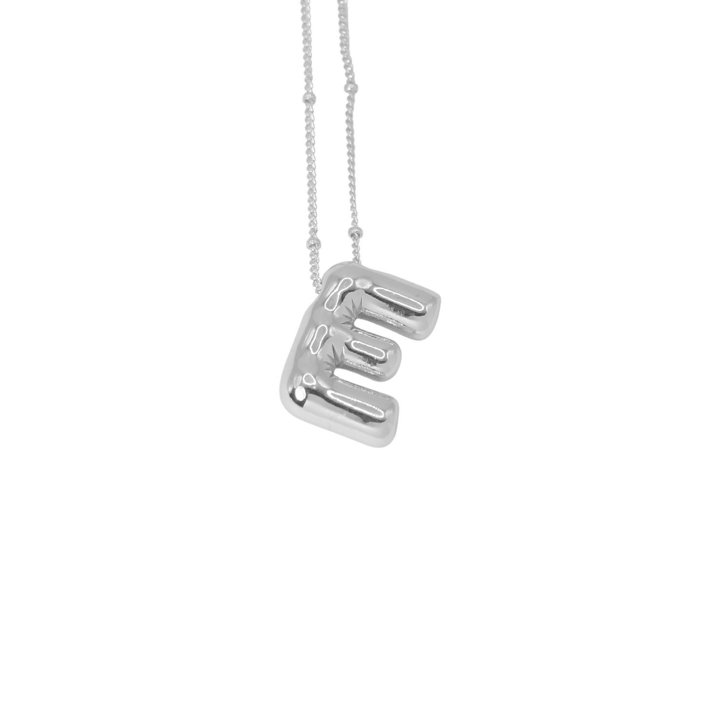 Collar Inicial Big Plateado