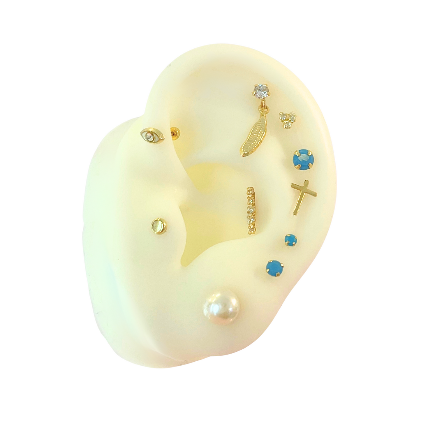 Palito Circonias 10K