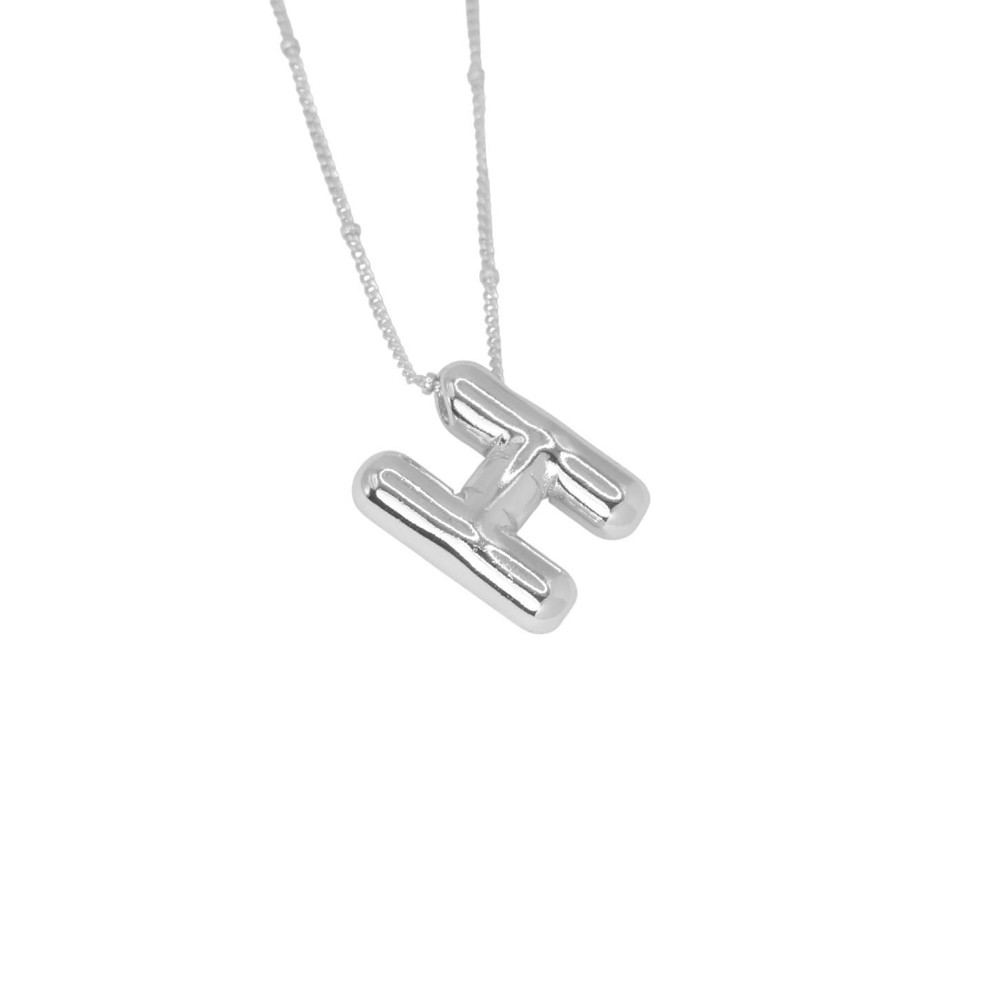Collar Inicial Big Plateado