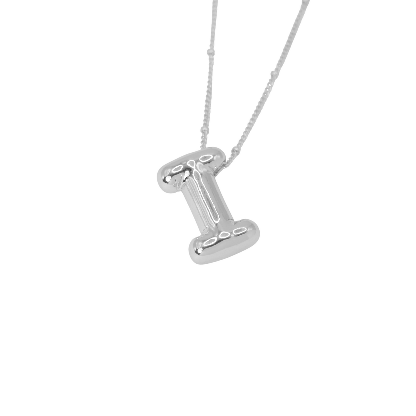 Collar Inicial Big Plateado