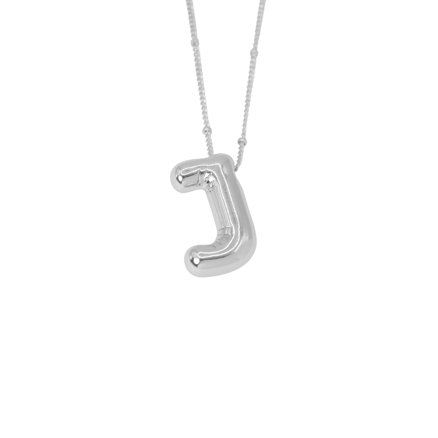 Collar Inicial Big Plateado