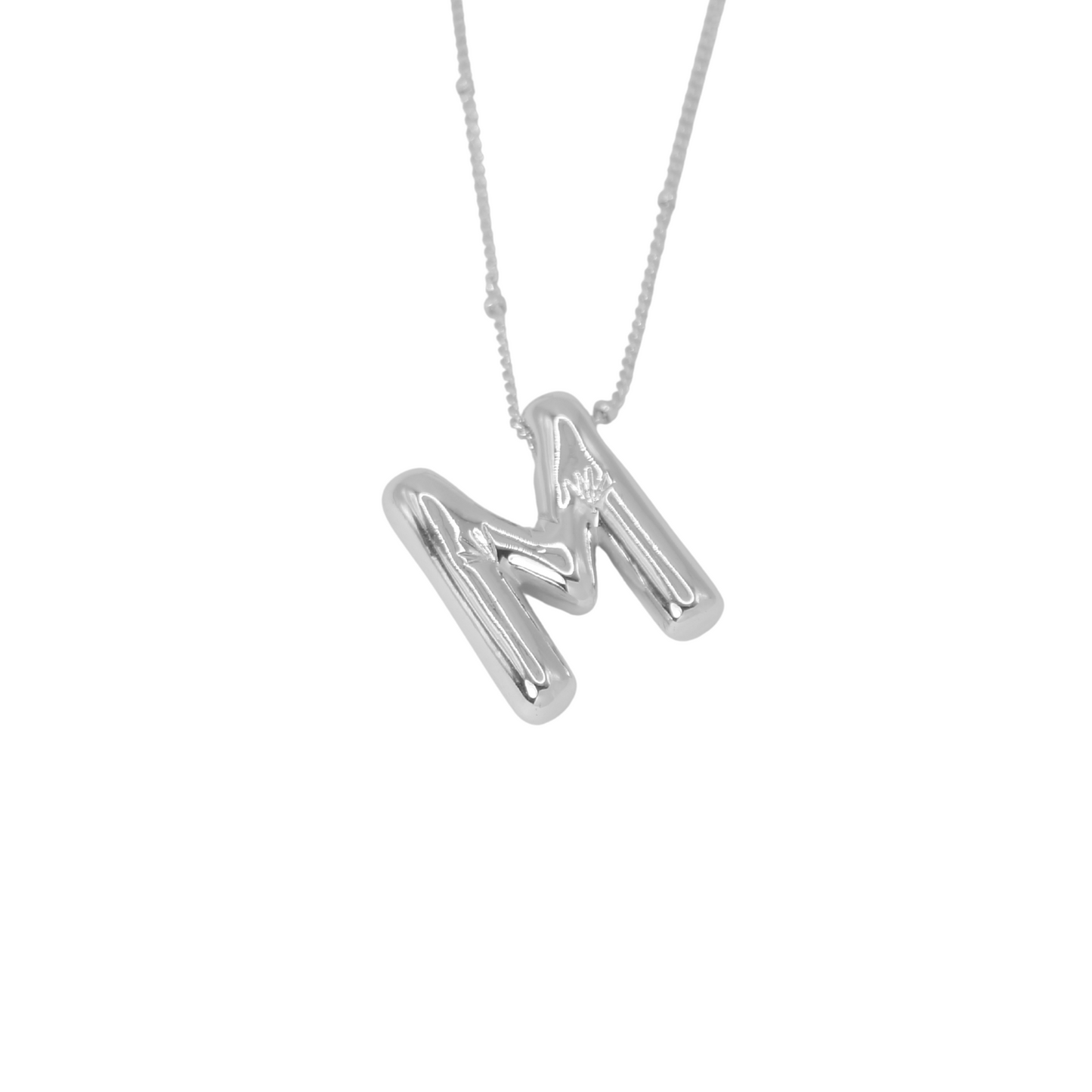 Collar Inicial Big Plateado