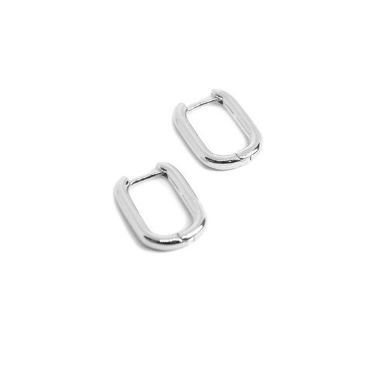 Hoop Fave Plateado Par