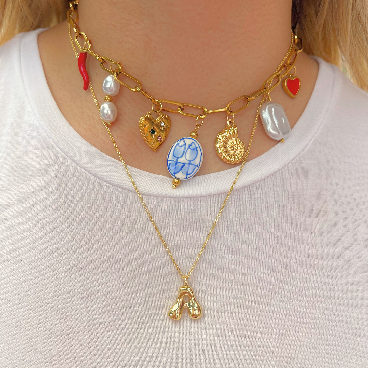 Collar marea azul