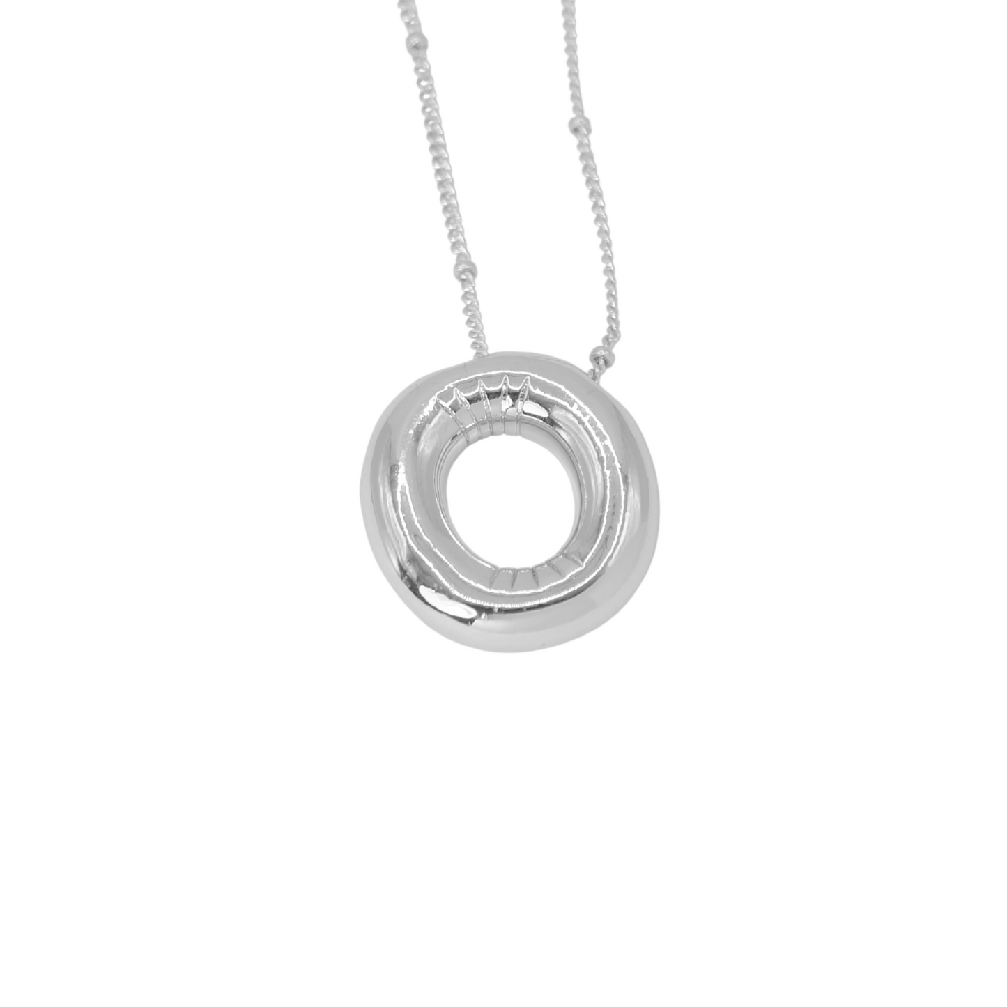 Collar Inicial Big Plateado