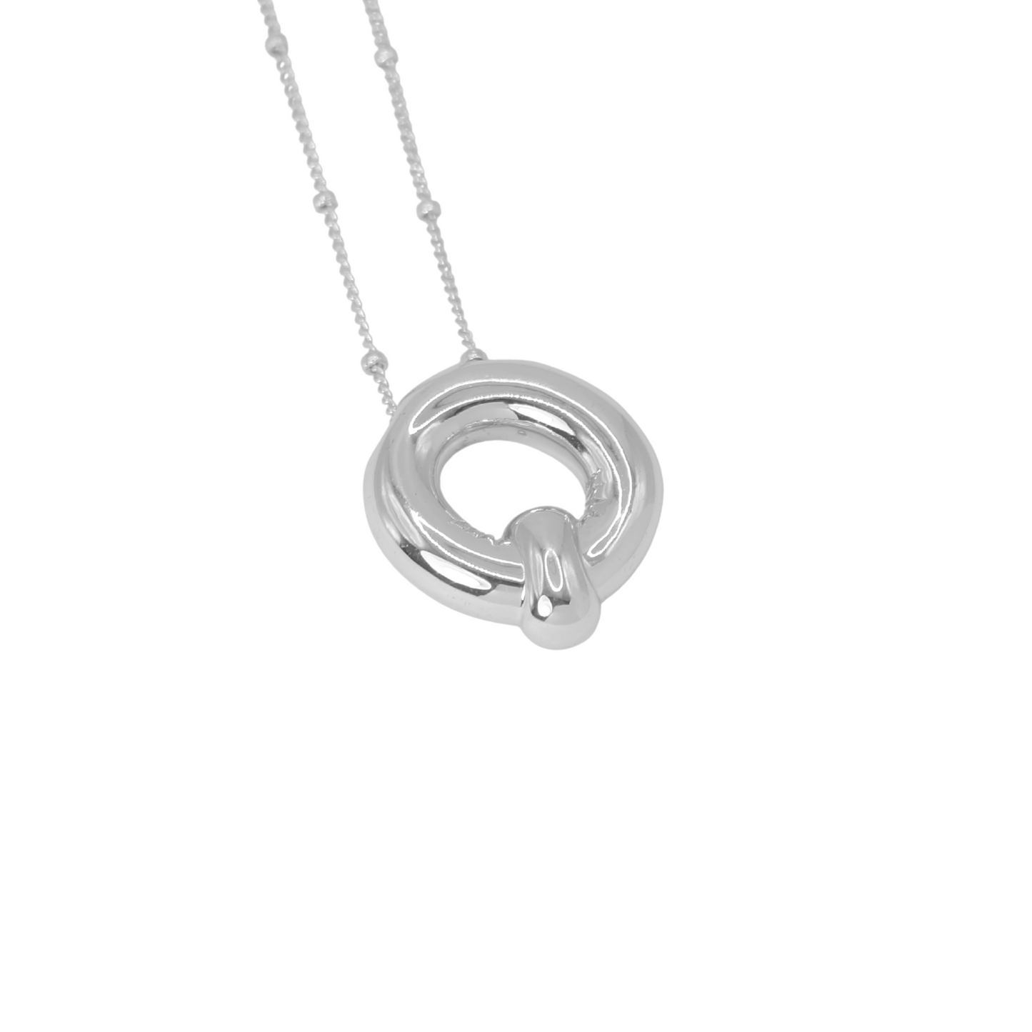 Collar Inicial Big Plateado