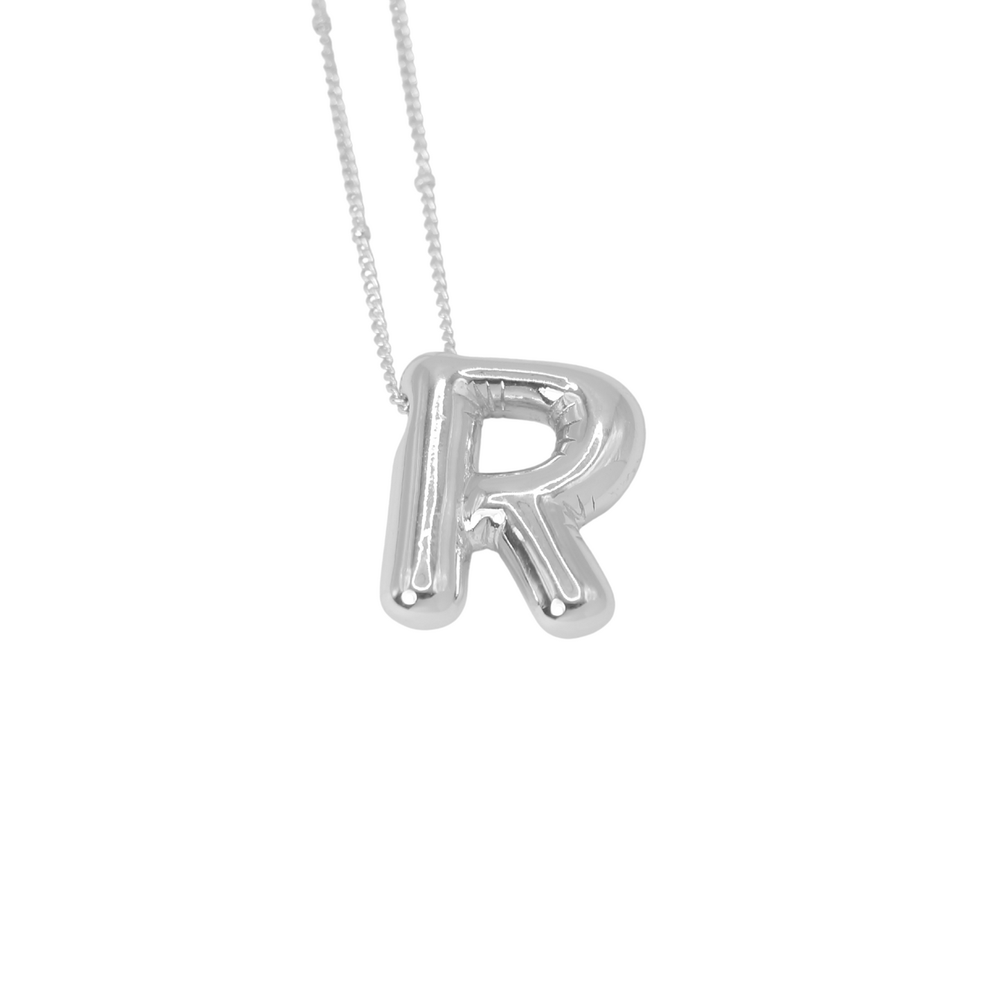 Collar Inicial Big Plateado