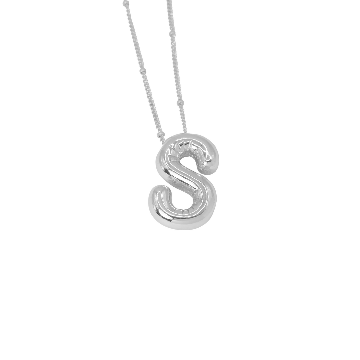Collar Inicial Big Plateado