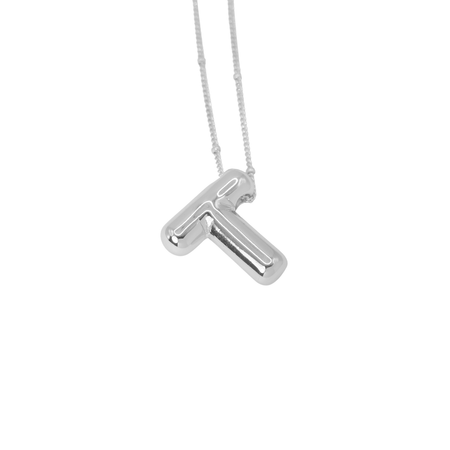 Collar Inicial Big Plateado
