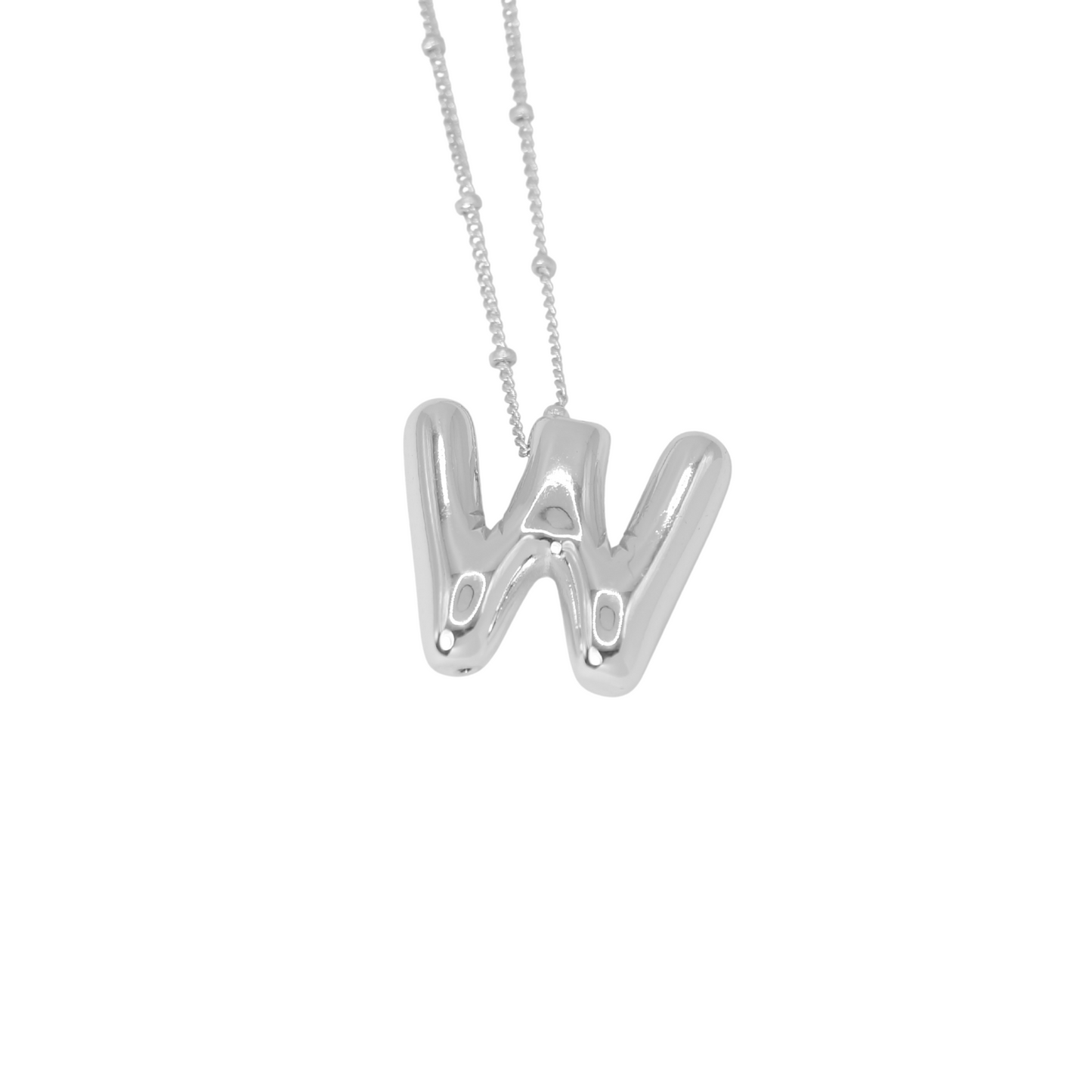 Collar Inicial Big Plateado