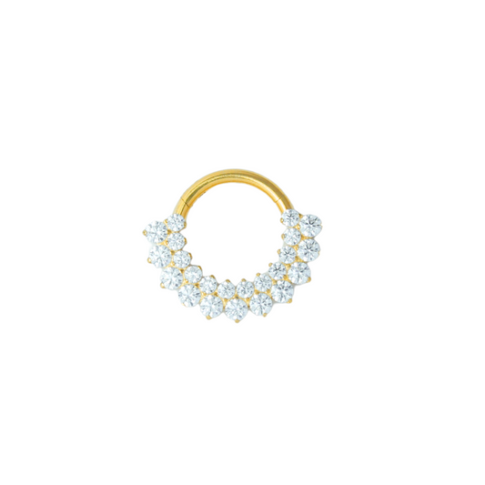 Piercing Titanio Dorado Bling - tamaño a elegir