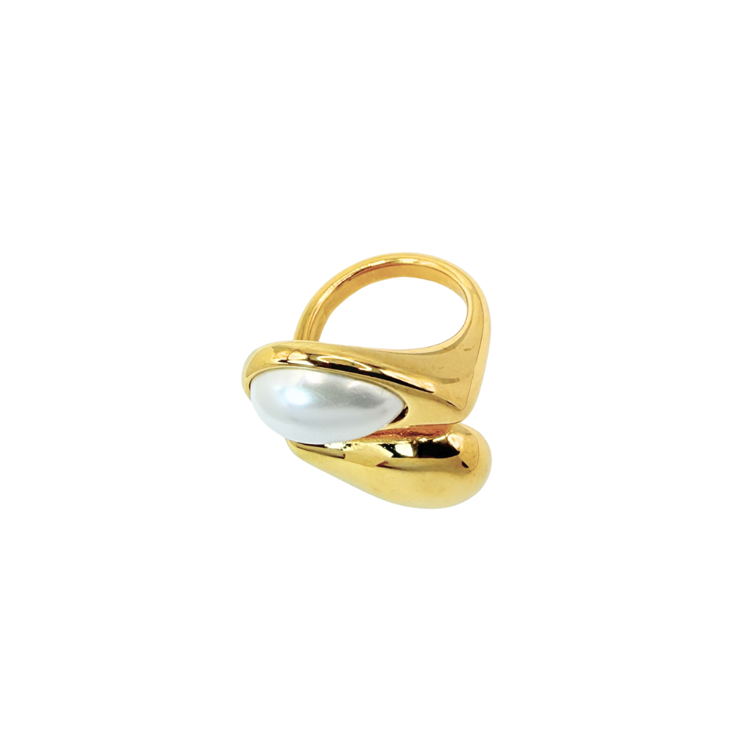 Anillo abrazo perla