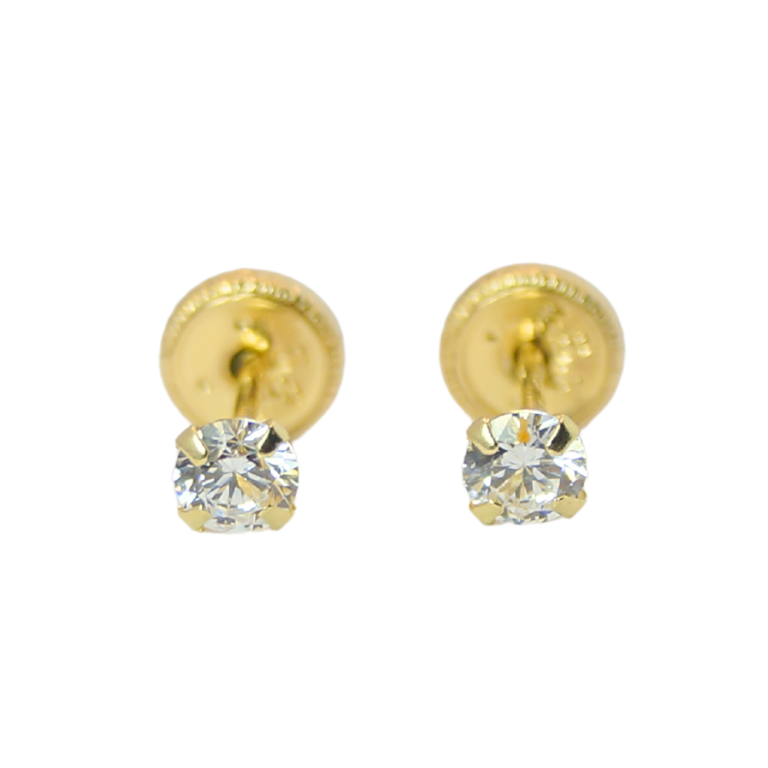 Circonias 3mm 14K par