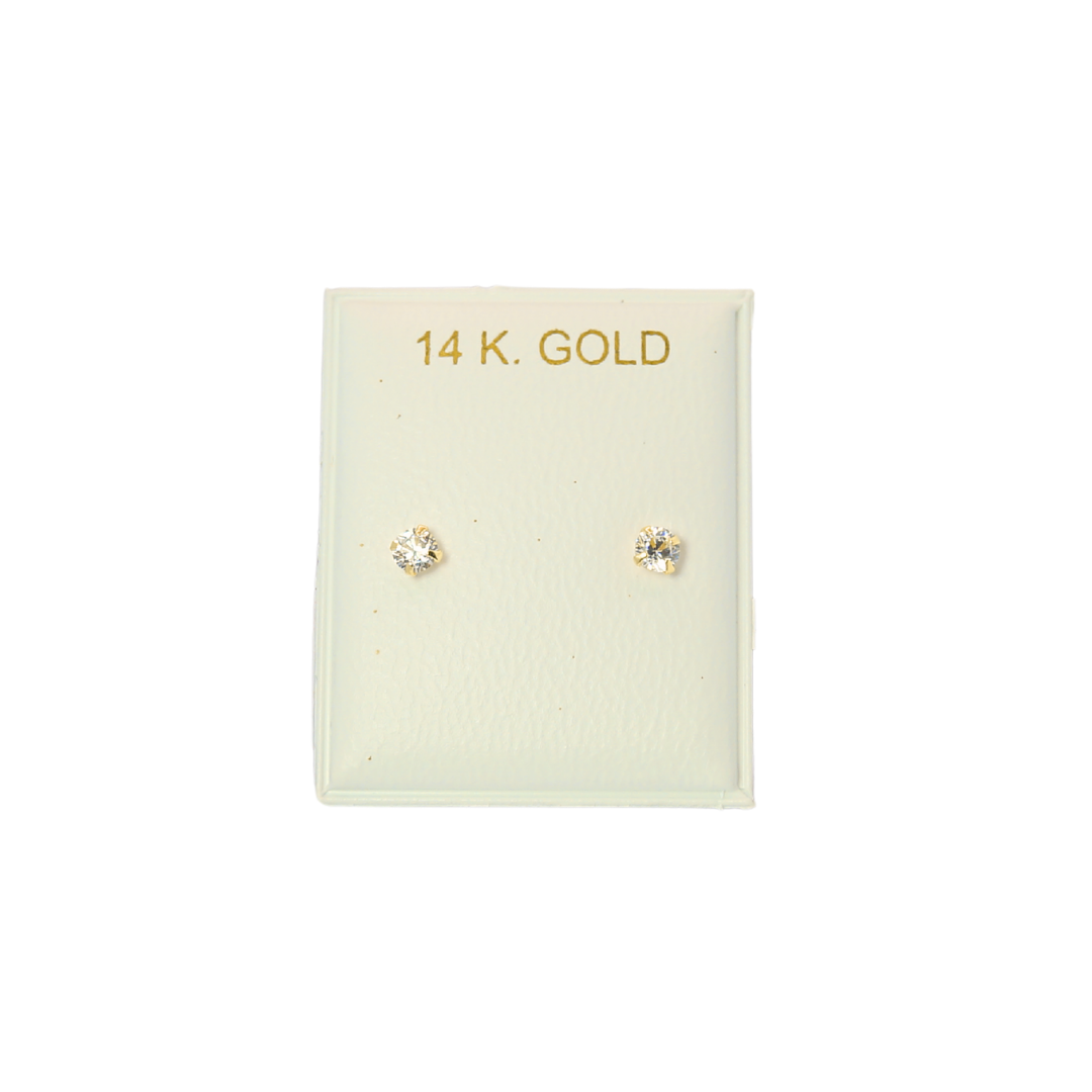Circonias 3mm 14K par