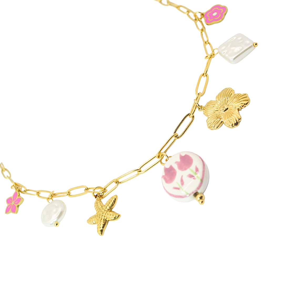 Collar marea rosa