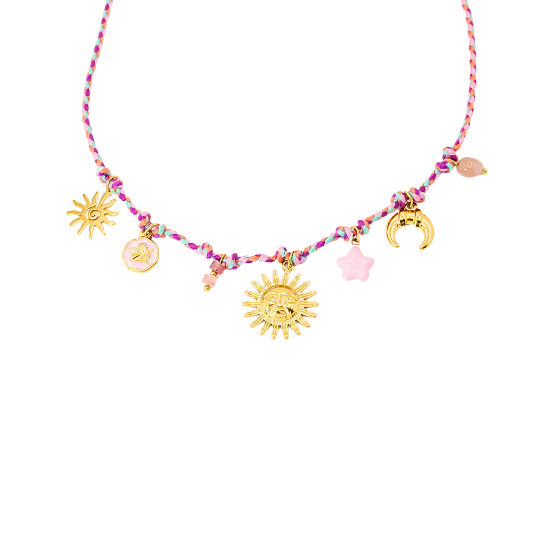 Collar rosa sol