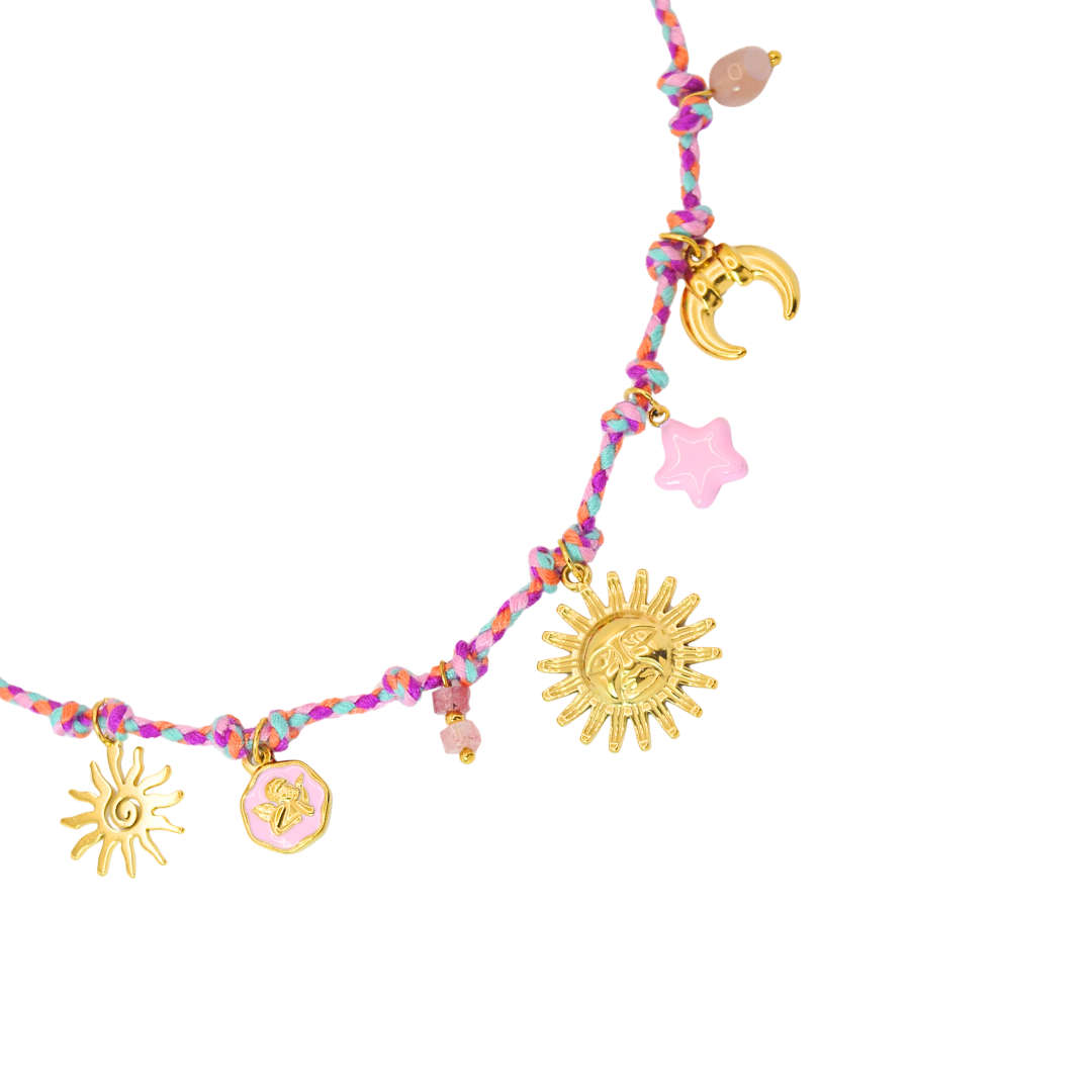 Collar rosa sol