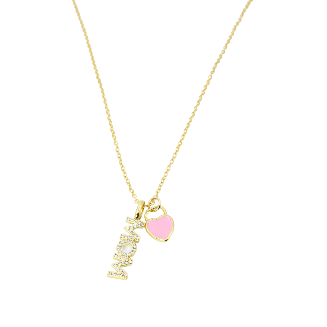 Collar Corazón Rosa