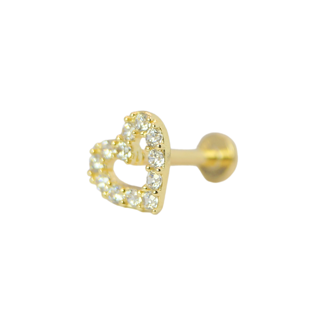 Corazón circonias 2mm 14K