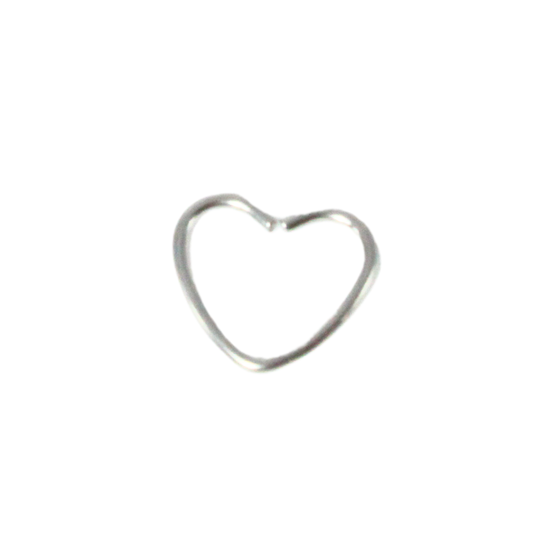 Daith Corazón Plateado