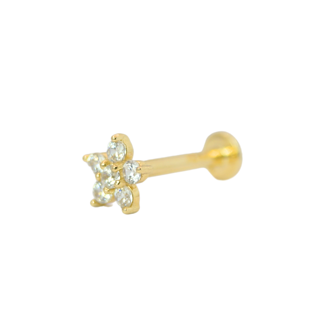 Flor Circonias 14K