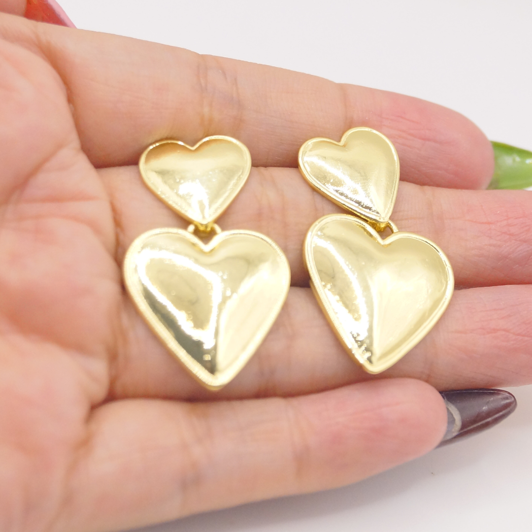 Arete Dos Corazones Par