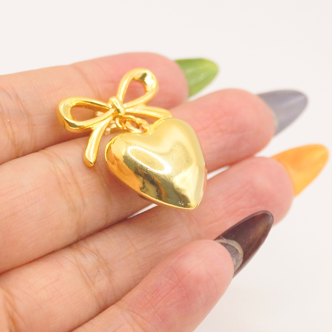 Arete Moño Corazón Par