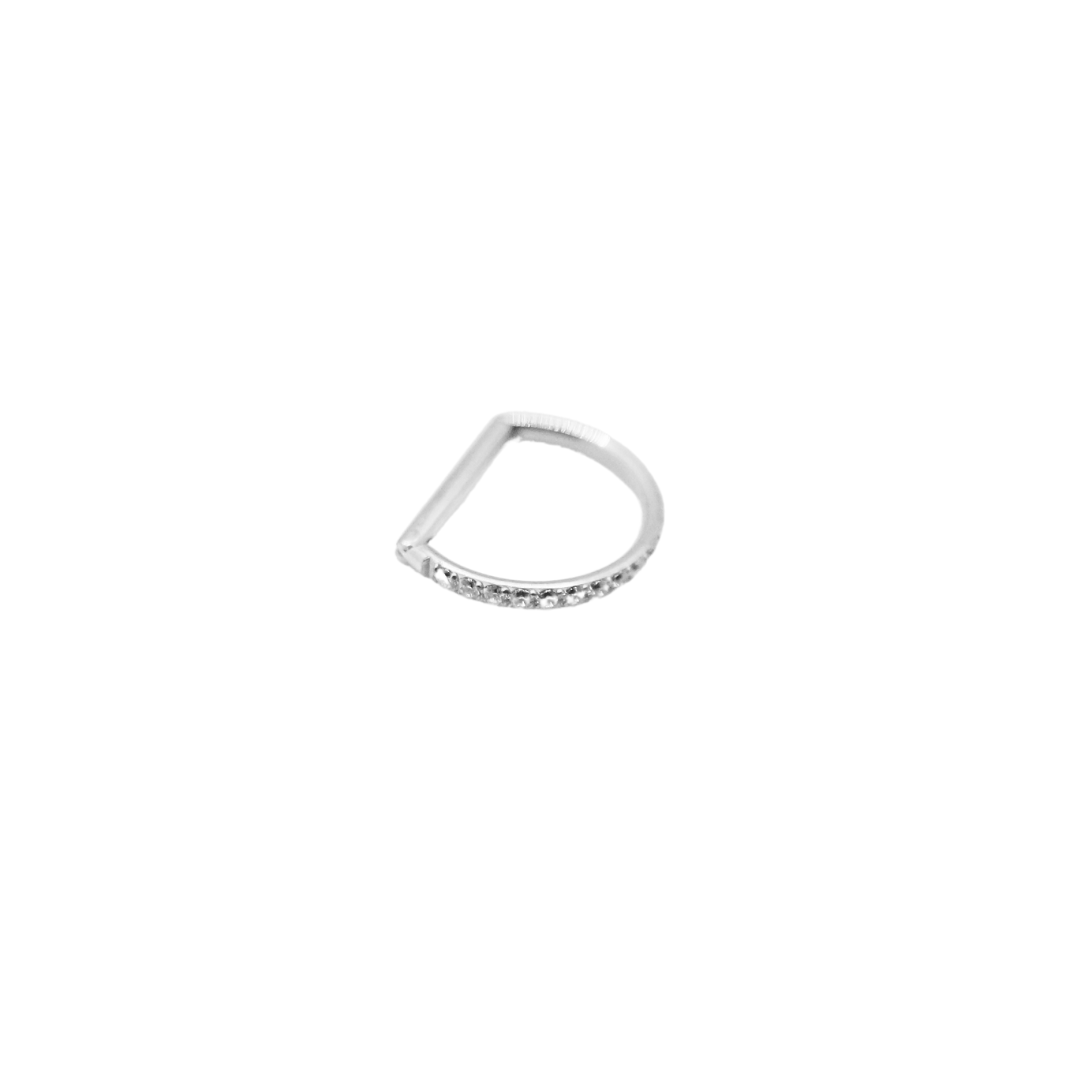 Piercing Titanio Plateado Septum D