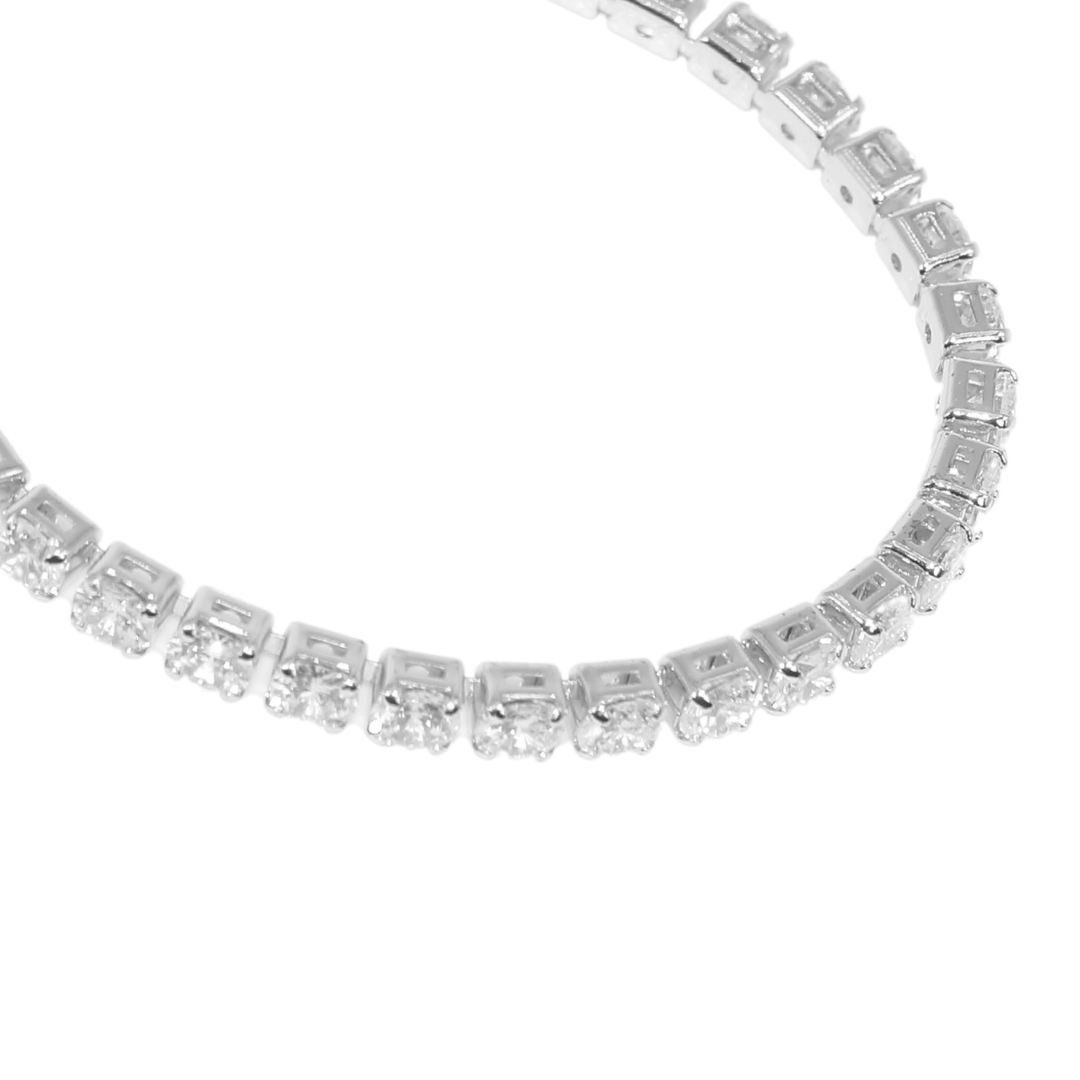 Pulsera Circonias Plateada