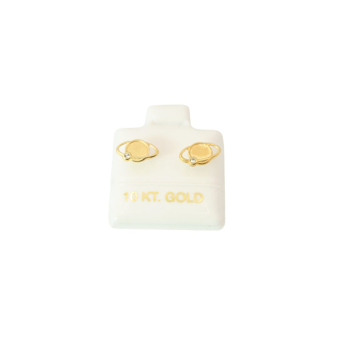 Saturno Con Circonia 10K