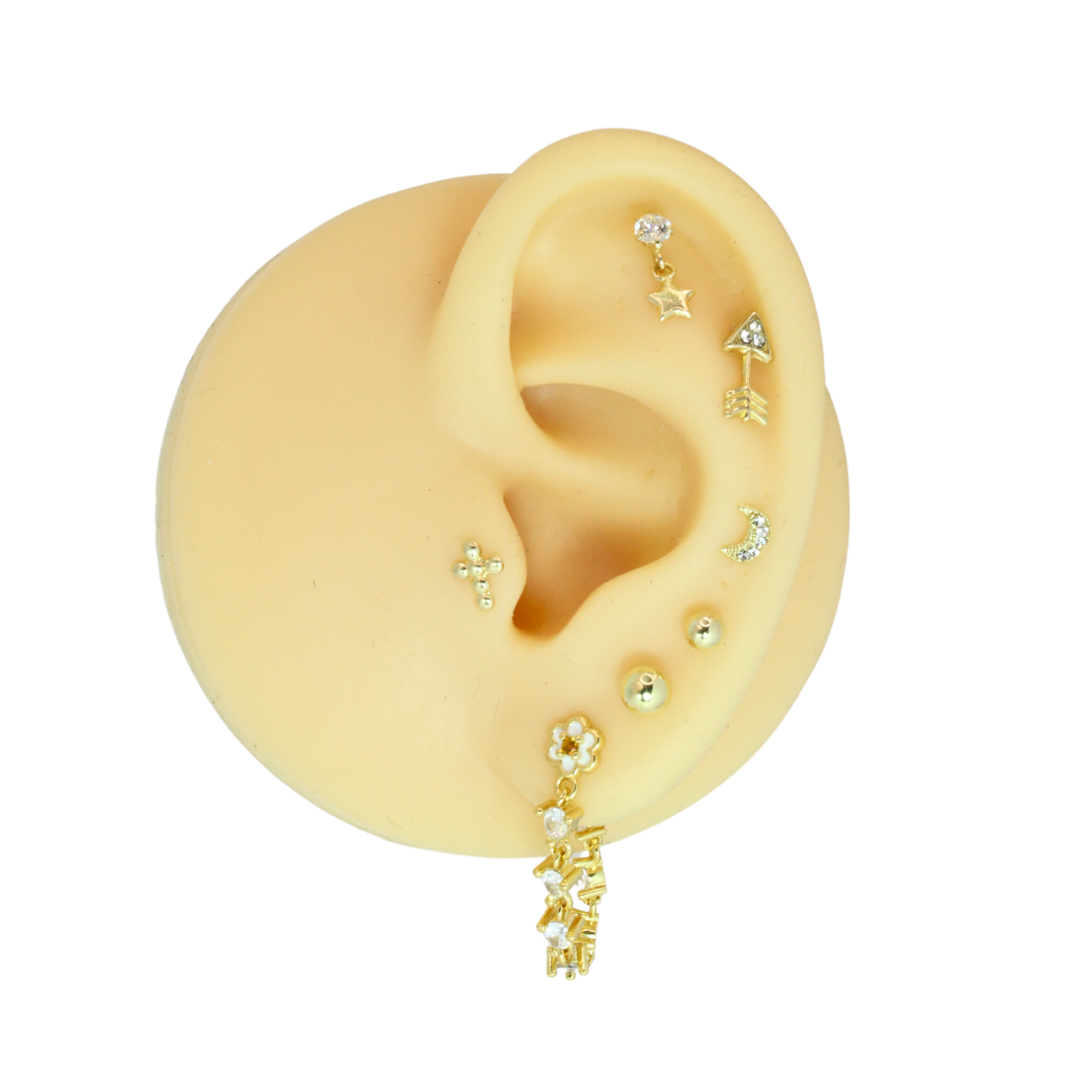 Flecha Con Circonias 10K