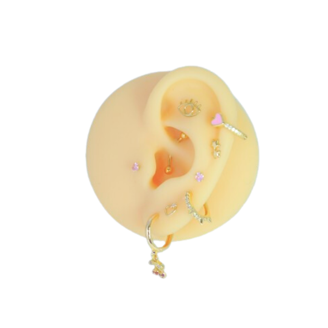 Pink stud 10K