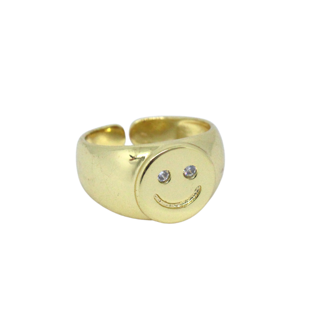 Anillo Happy Face Circonia