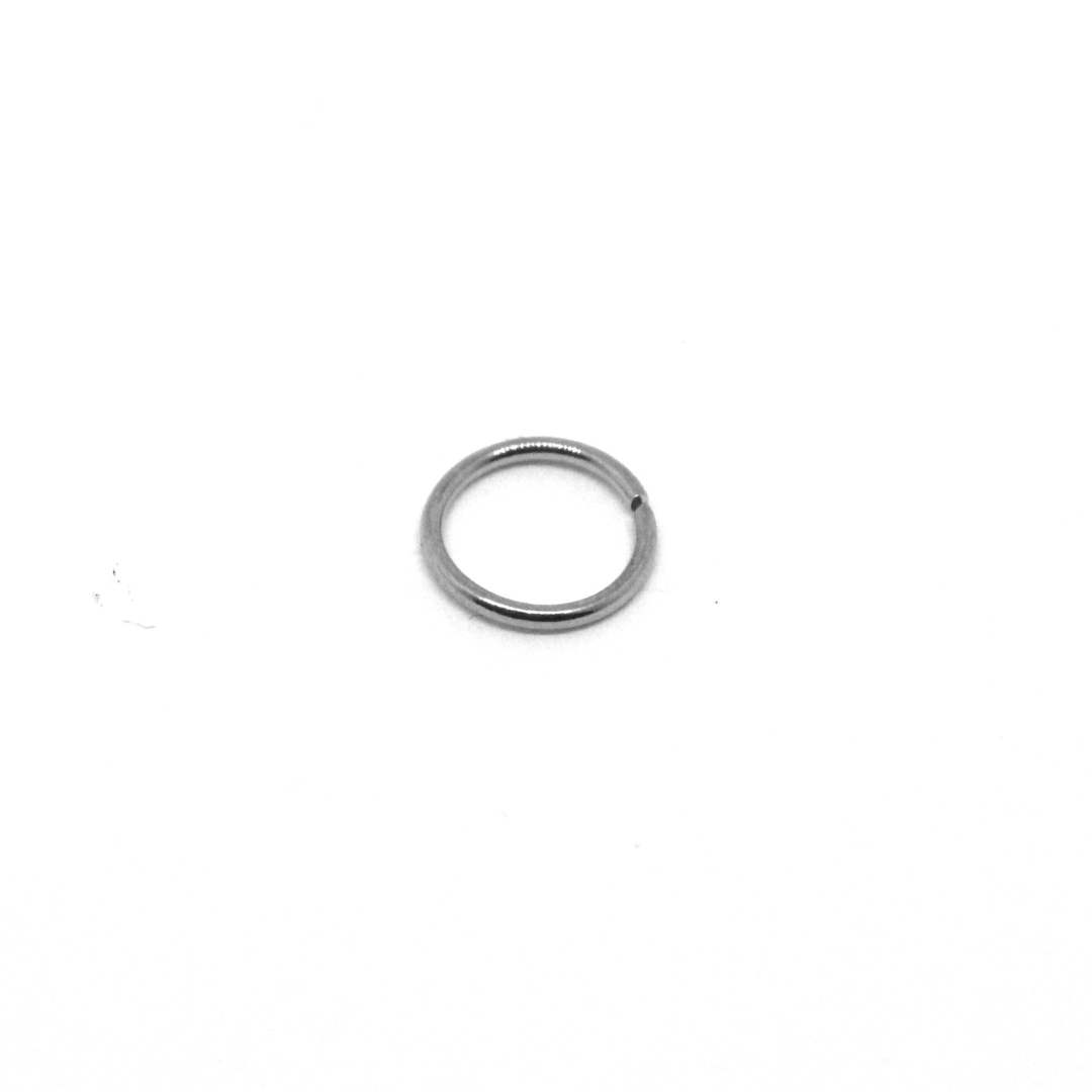 Arracada Lisa Acero Quirúrgico - Plateado 6mm