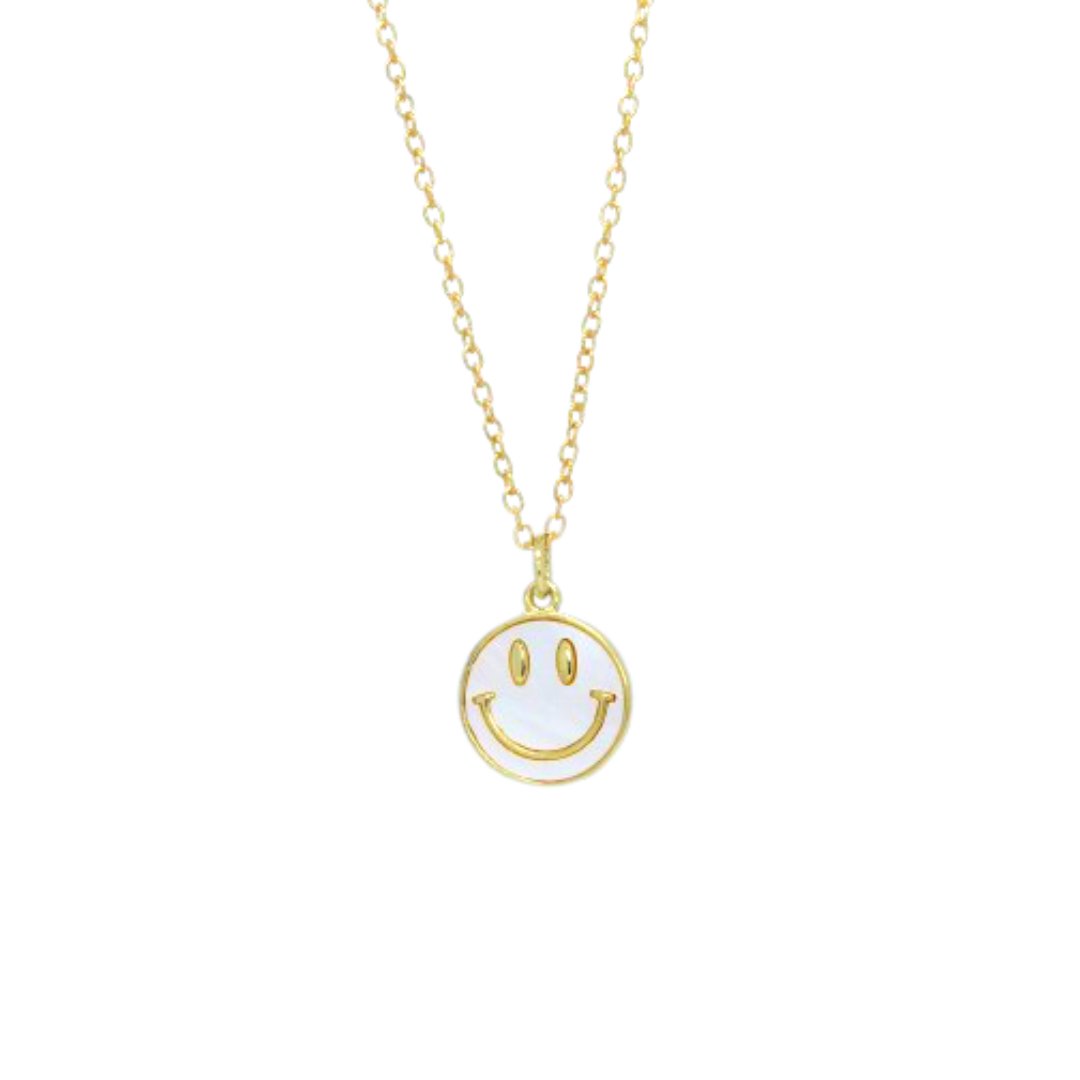 Collar Happy Face Blanca