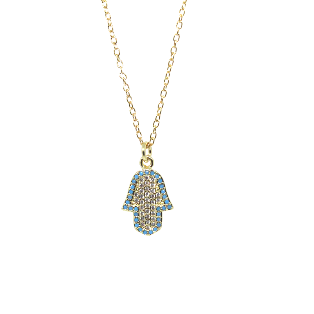 Collar Mano Turquesa