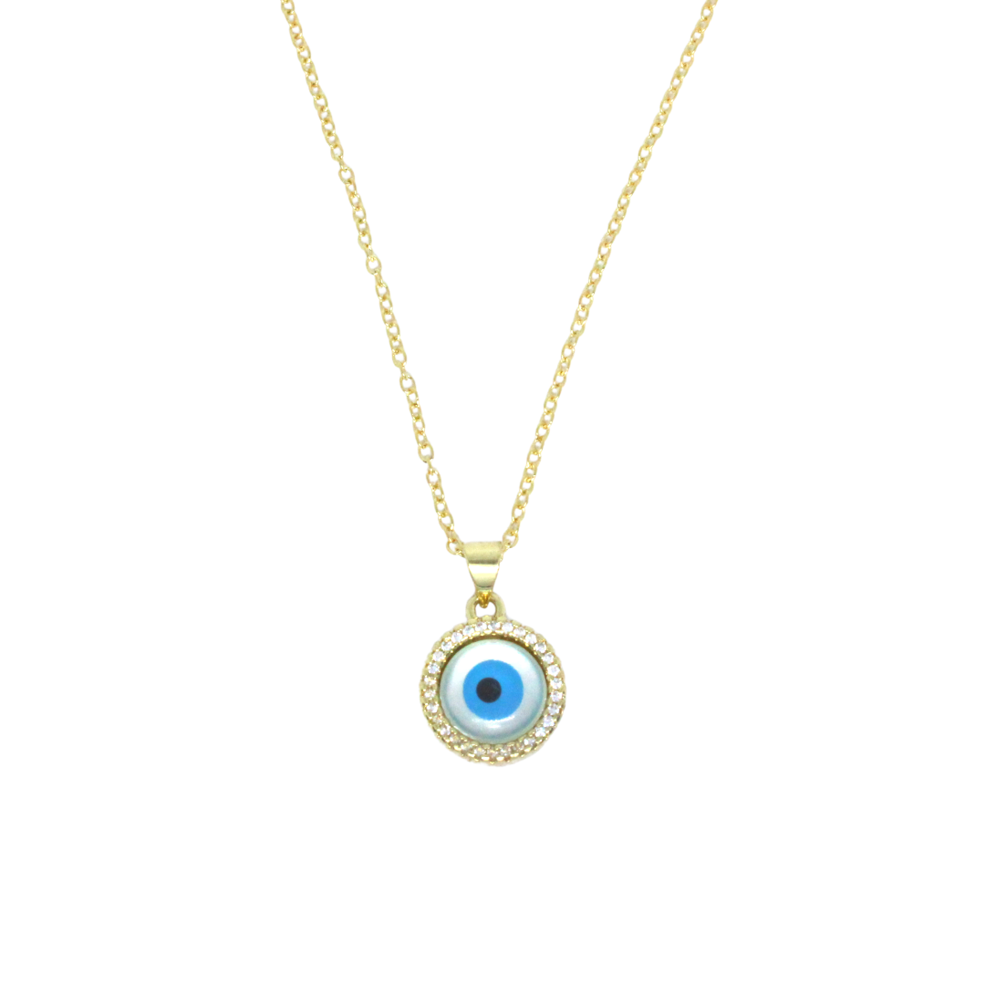 Collar Ojo Turco Con Circonias