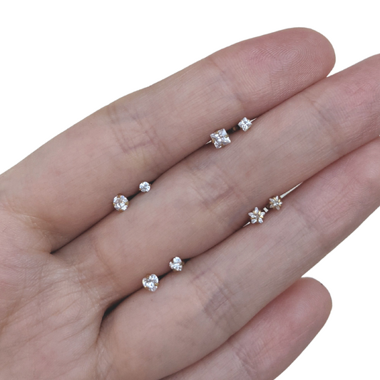 Piercing (1) Acero Plano Figura - Modelo a Elegir