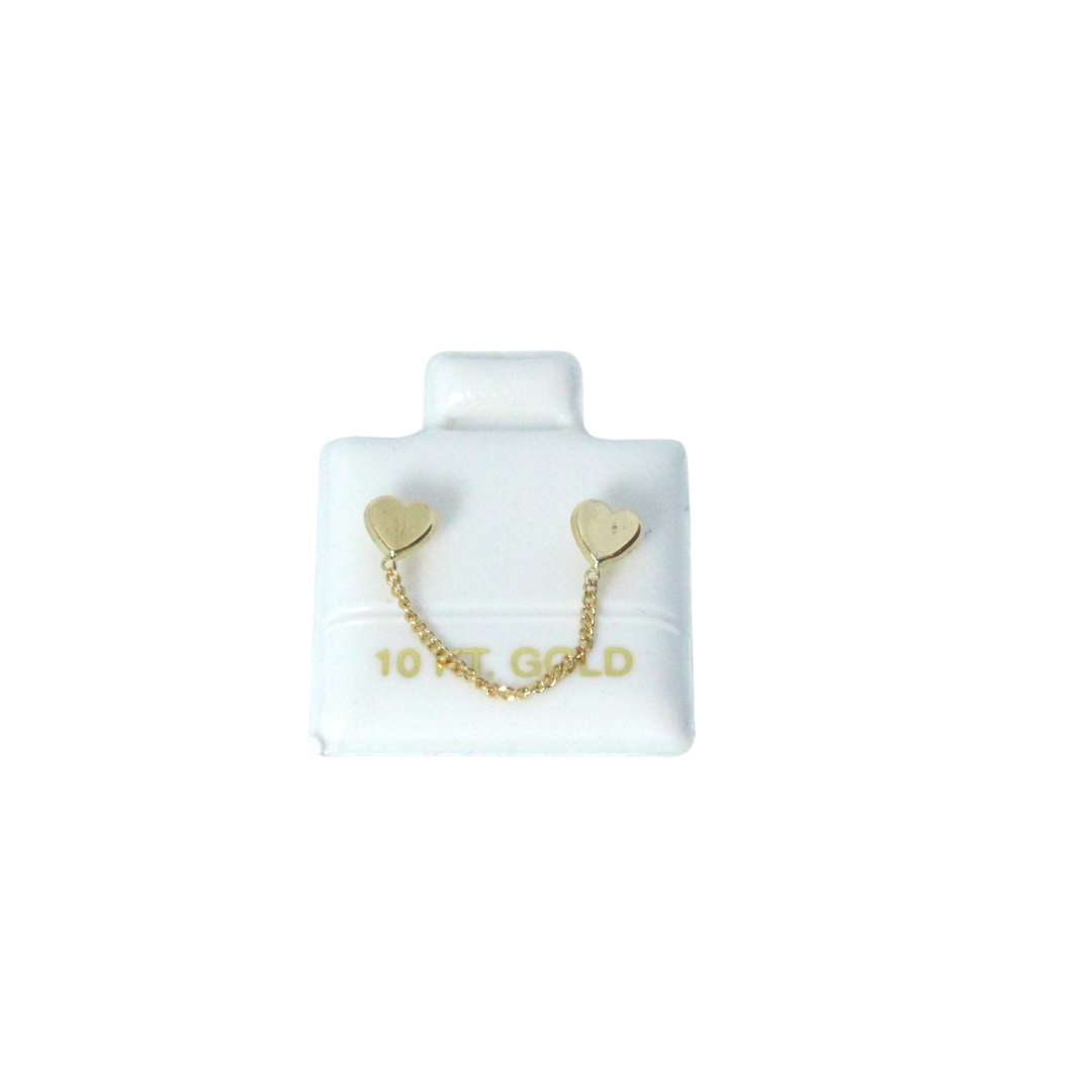 Dos Corazones Con Cadena 10K