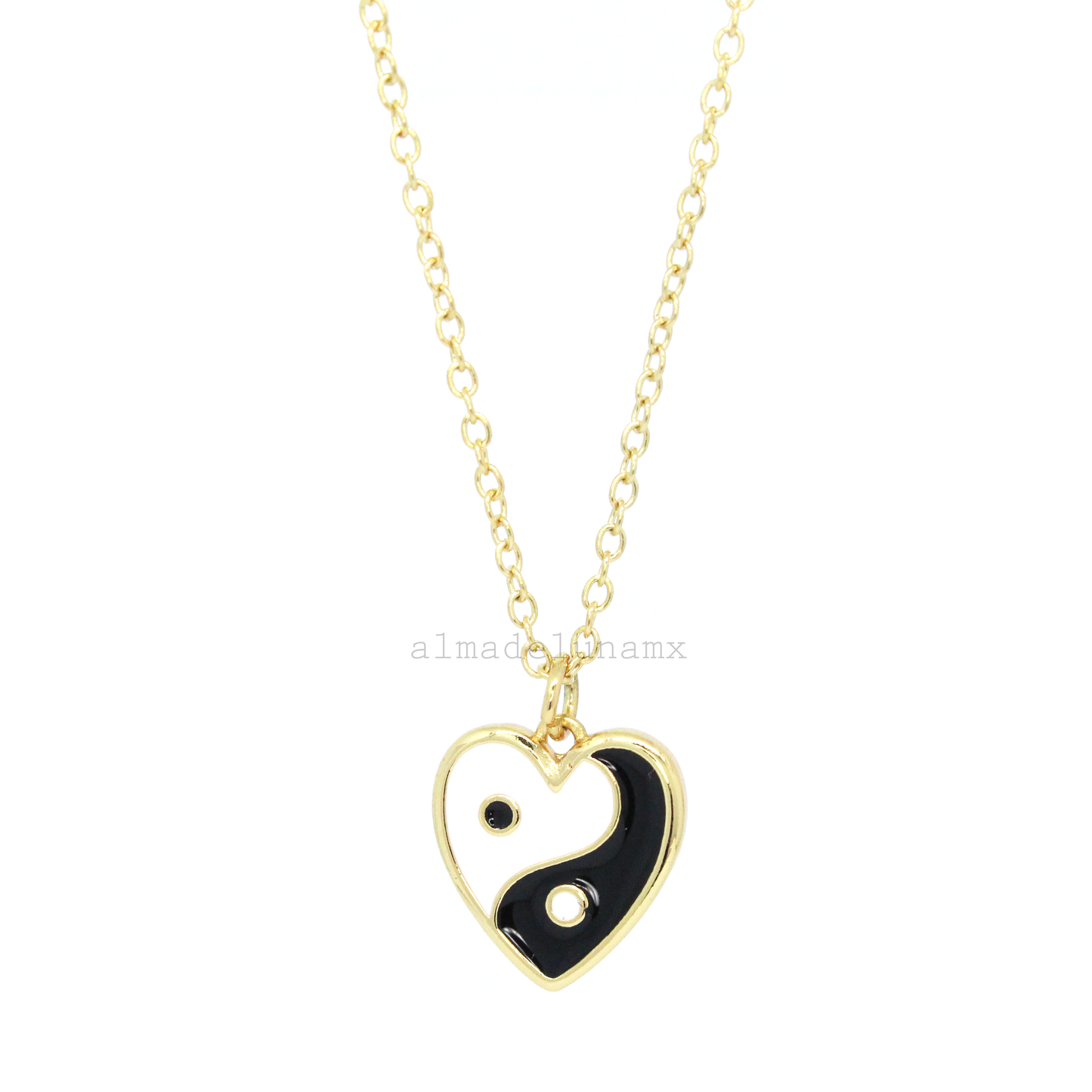 Collar Corazón Yin Yang