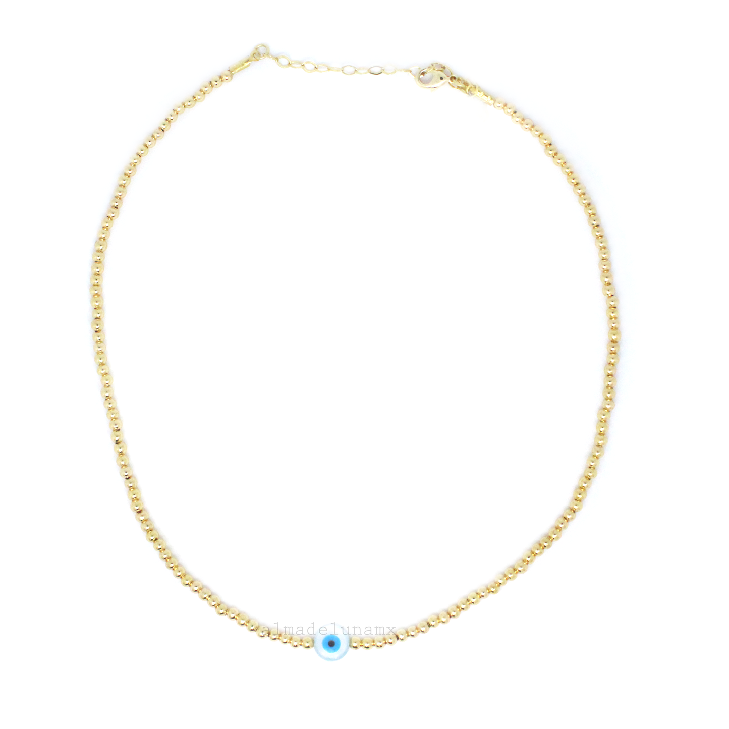 Choker Ojo Turco Con Bolitas